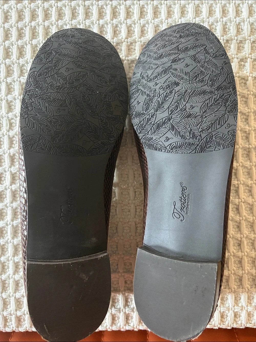 Trotters Dark Brown Textured Slip-On Loafers